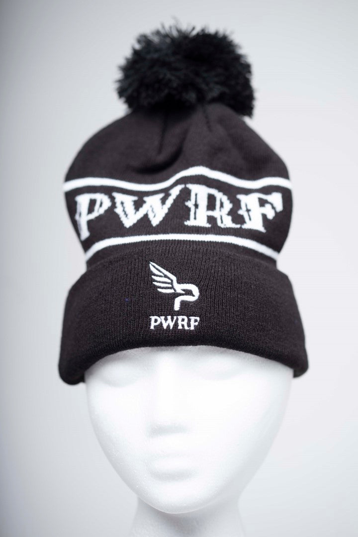 Pom-Pom Beanie PWRF logo