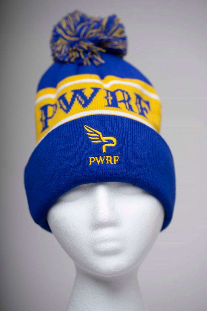 Pom-Pom Beanie PWRF logo