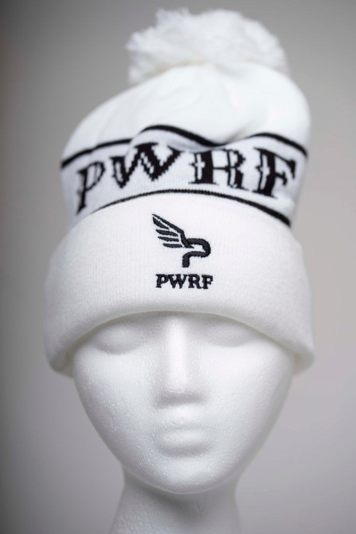 Pom-Pom Beanie PWRF logo