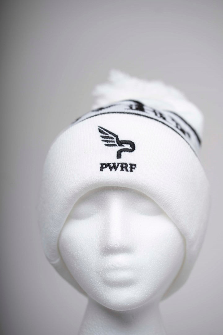 Pom-Pom Beanie PWRF logo