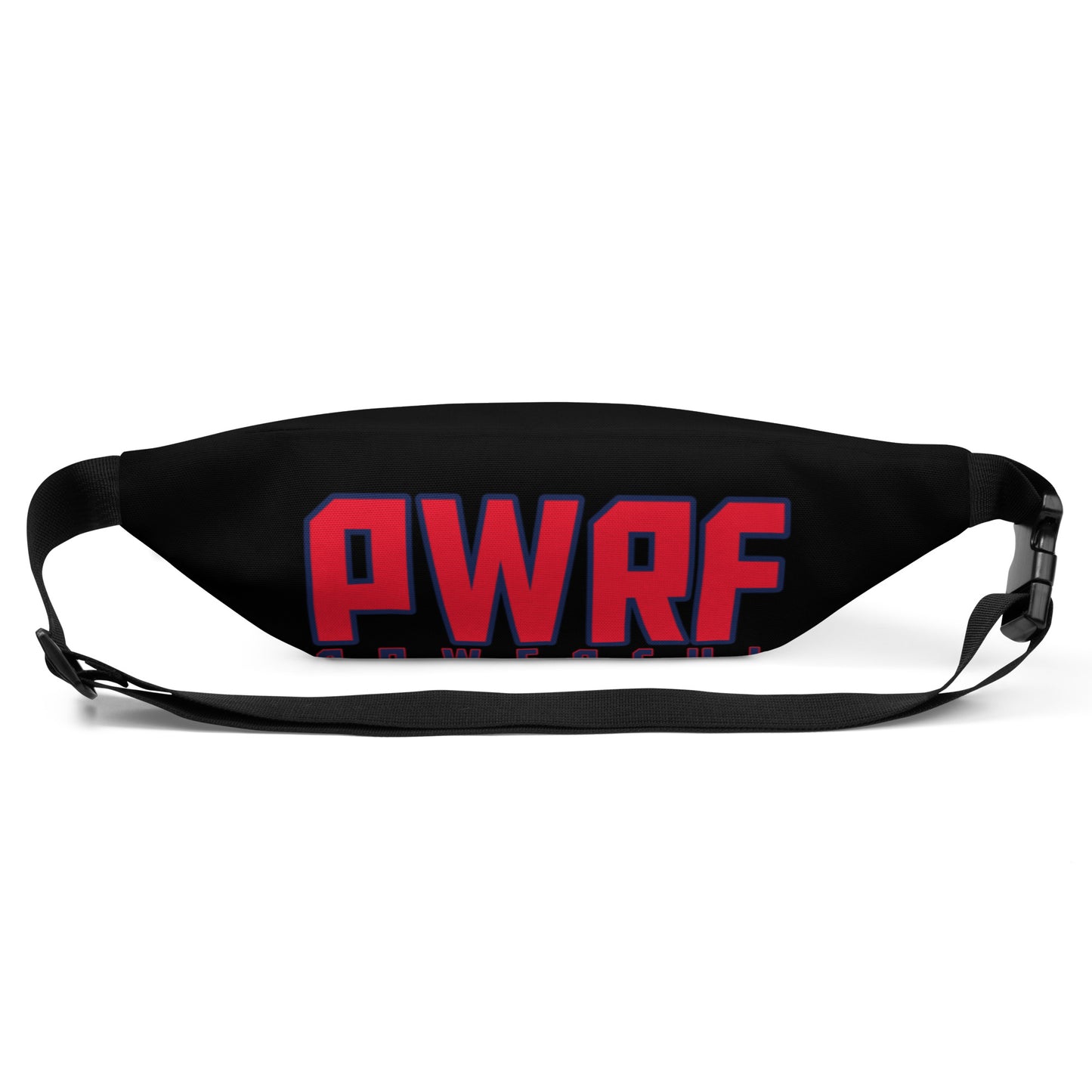 PWRF POWERFUL Black and Red Fanny Pack