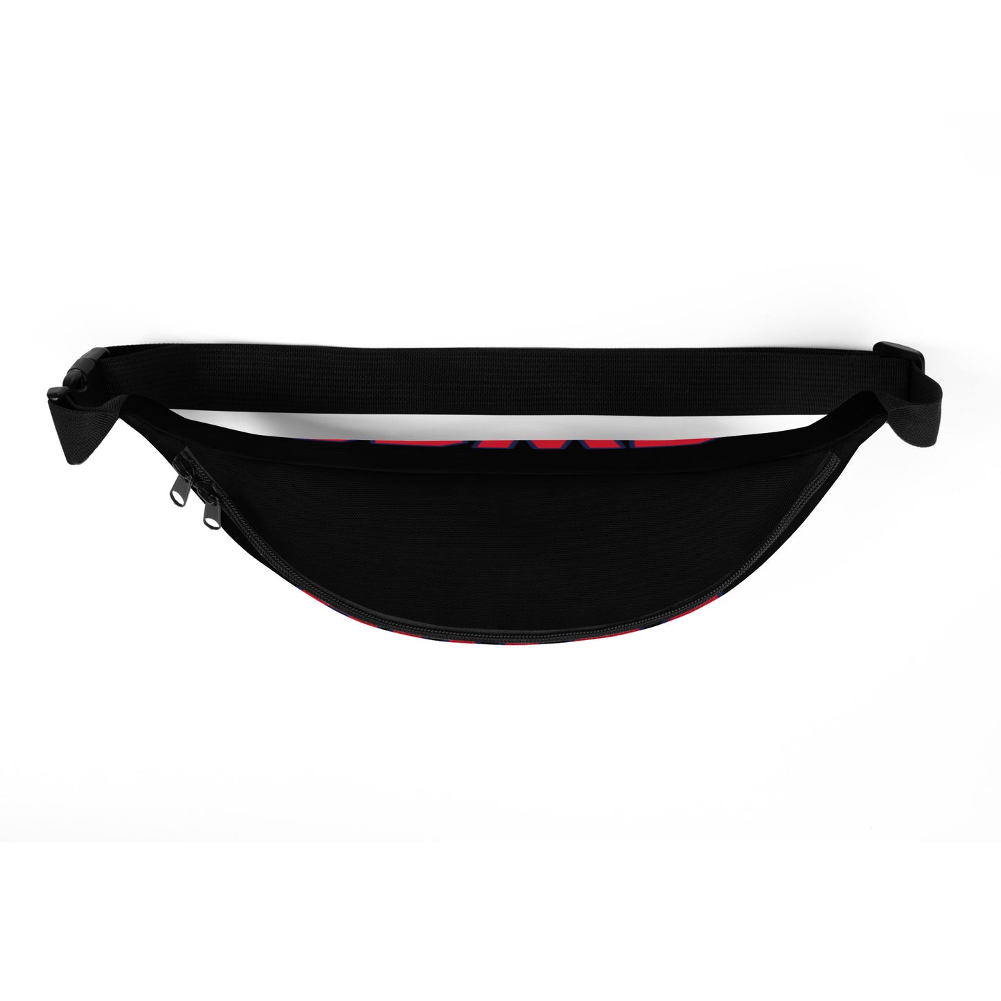 PWRF POWERFUL Black and Red Fanny Pack