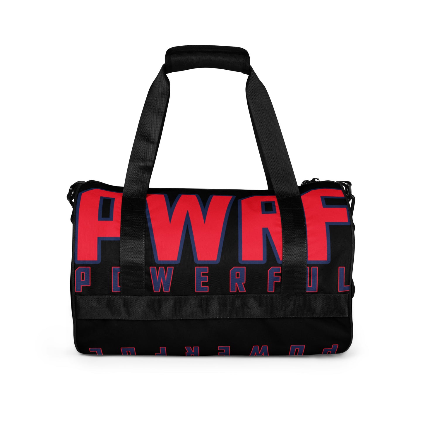 PWRF POWERFUL All-over Print Gym Bag with Sides