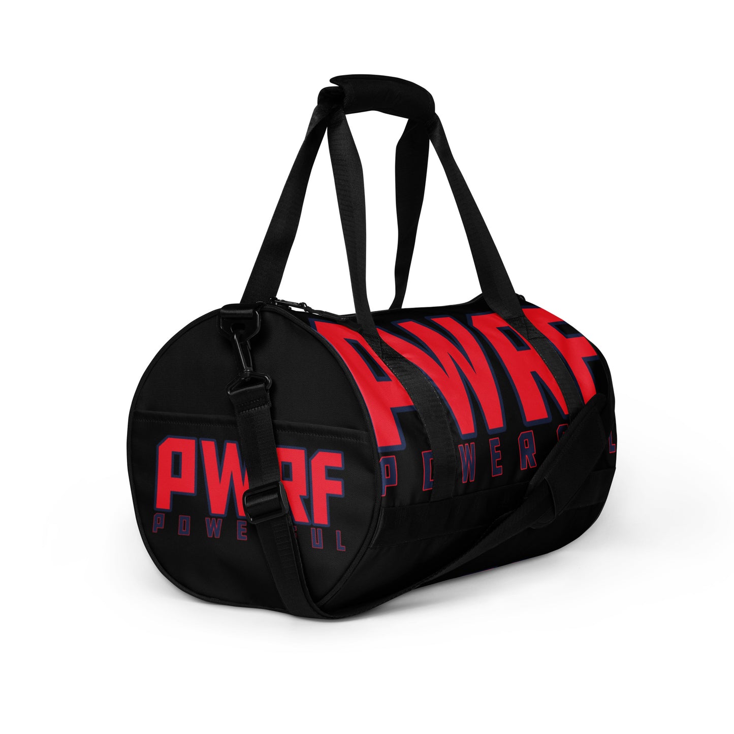 PWRF POWERFUL All-over Print Gym Bag with Sides