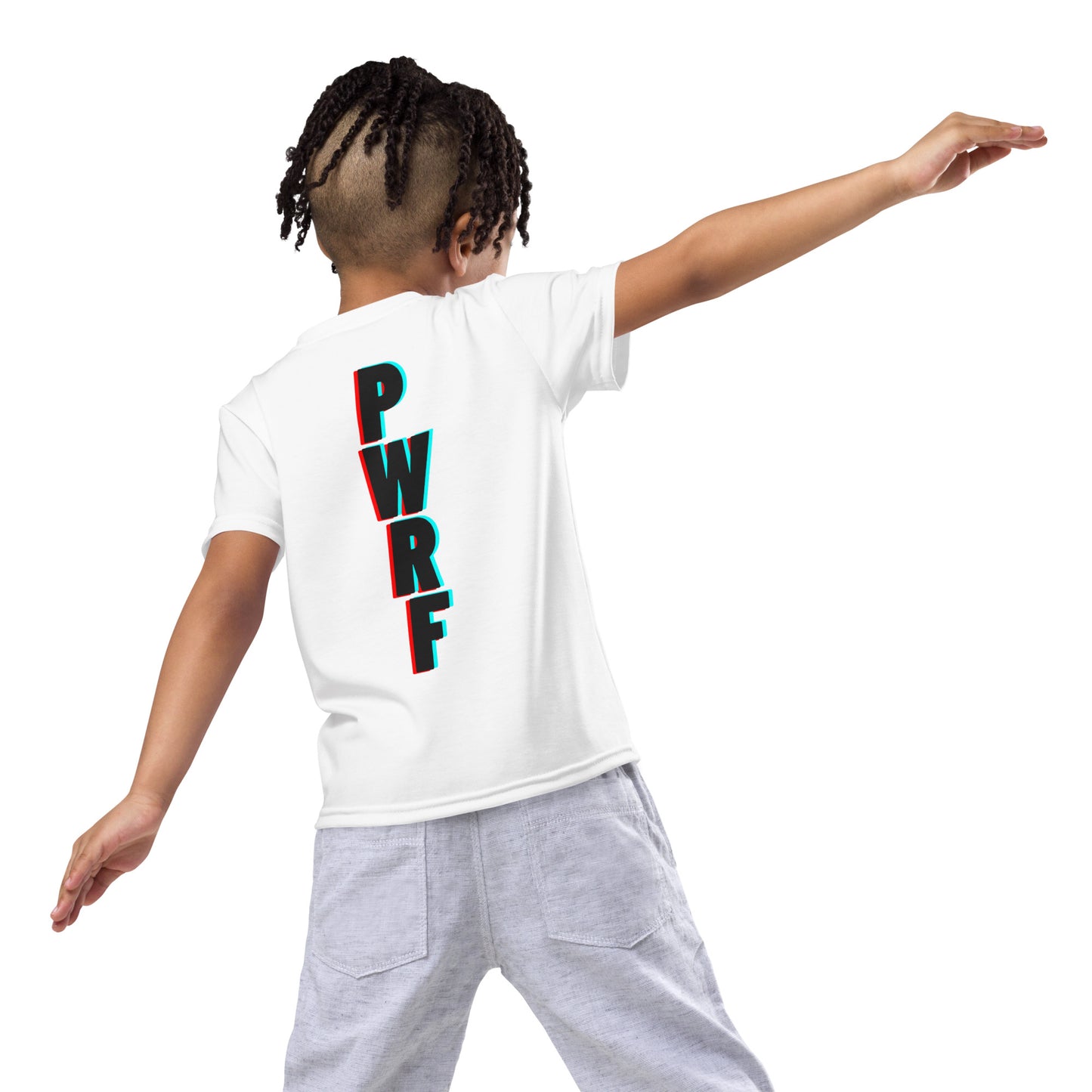 Kids PWRF Fluo Crew Neck T-Shirt