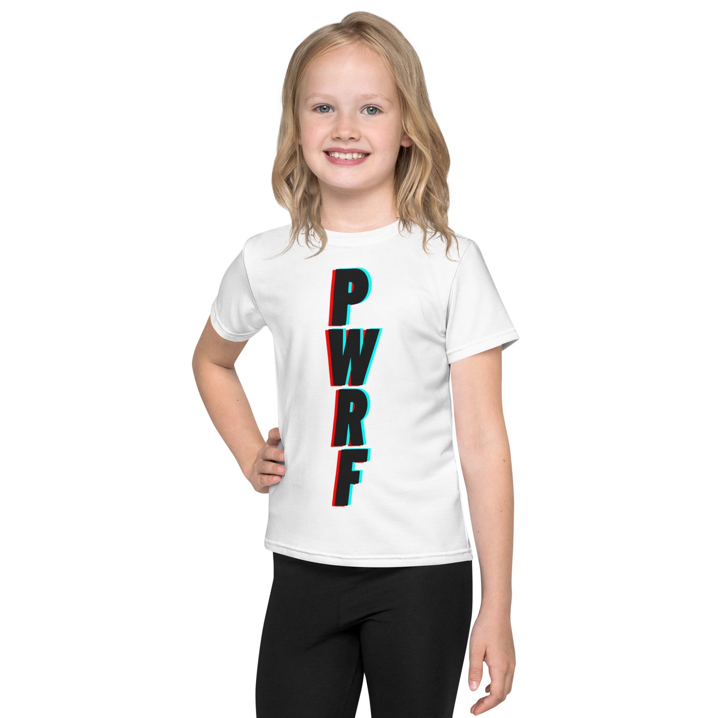 Kids PWRF Fluo Crew Neck T-Shirt