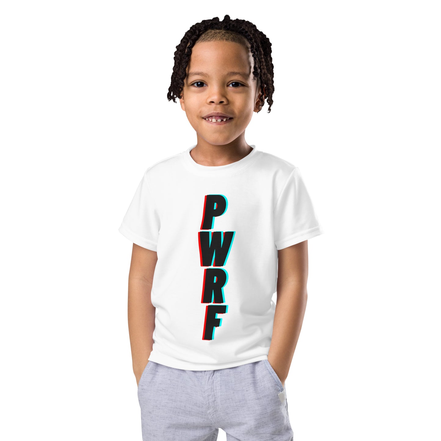 Kids PWRF Fluo Crew Neck T-Shirt