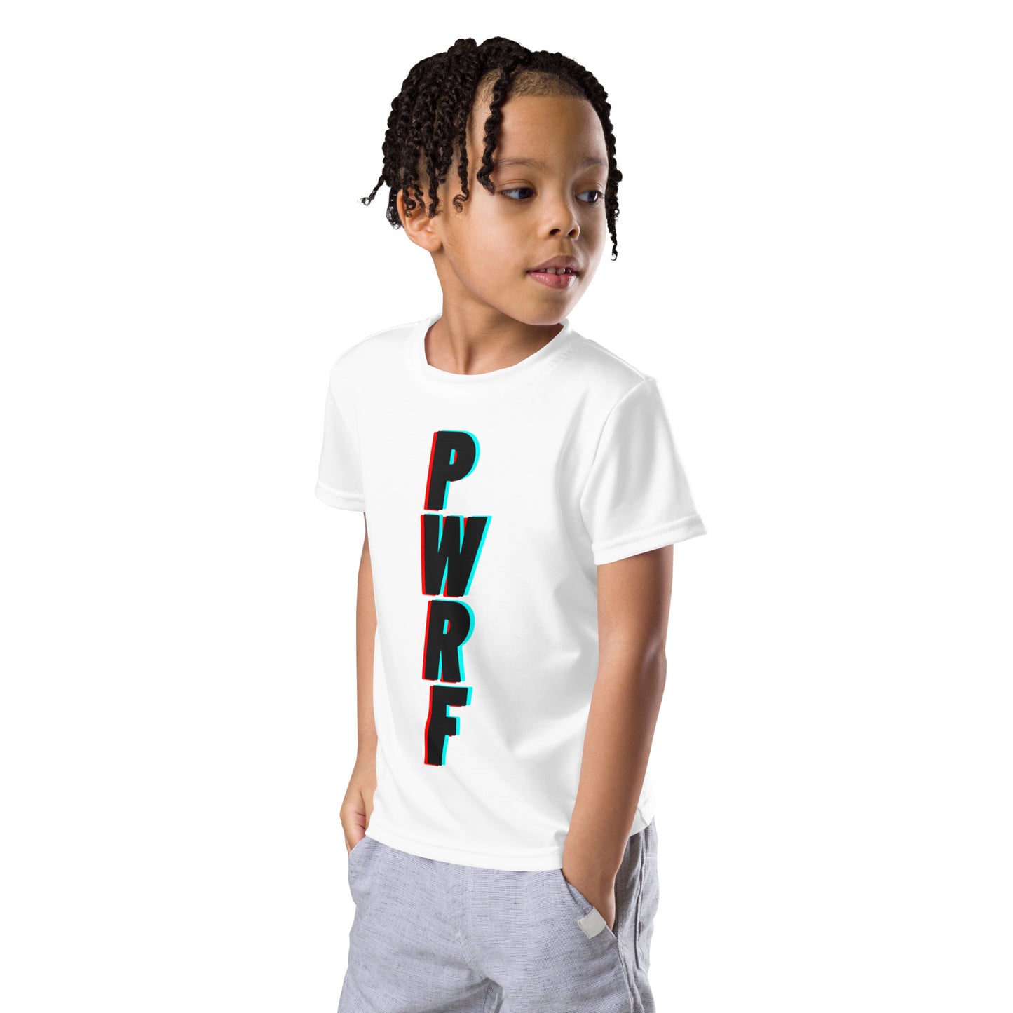 Kids PWRF Fluo Crew Neck T-Shirt