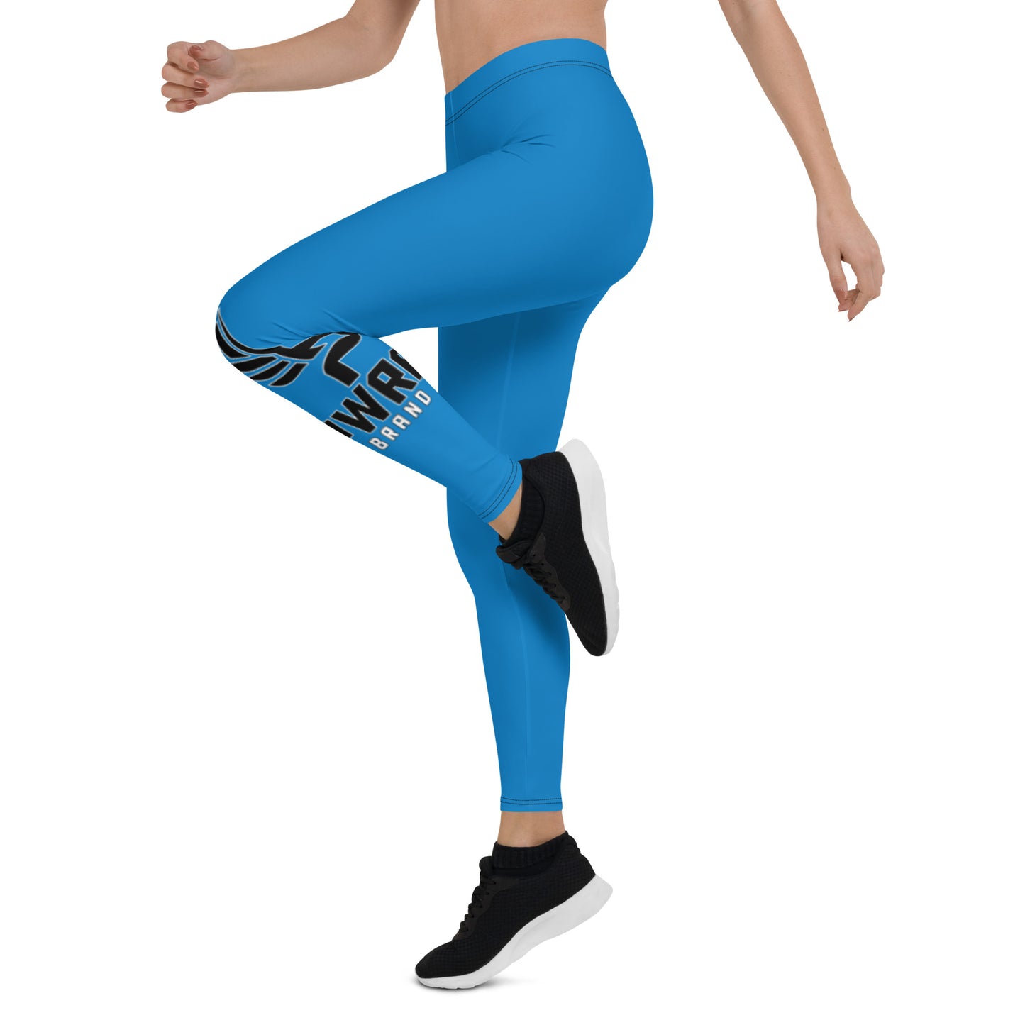 Women's PWRF Brand Blue Leggings