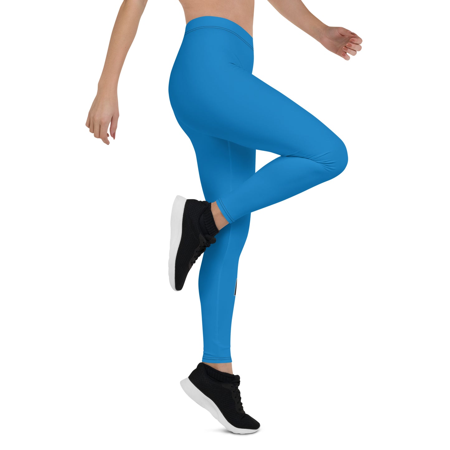 Women's PWRF Brand Blue Leggings