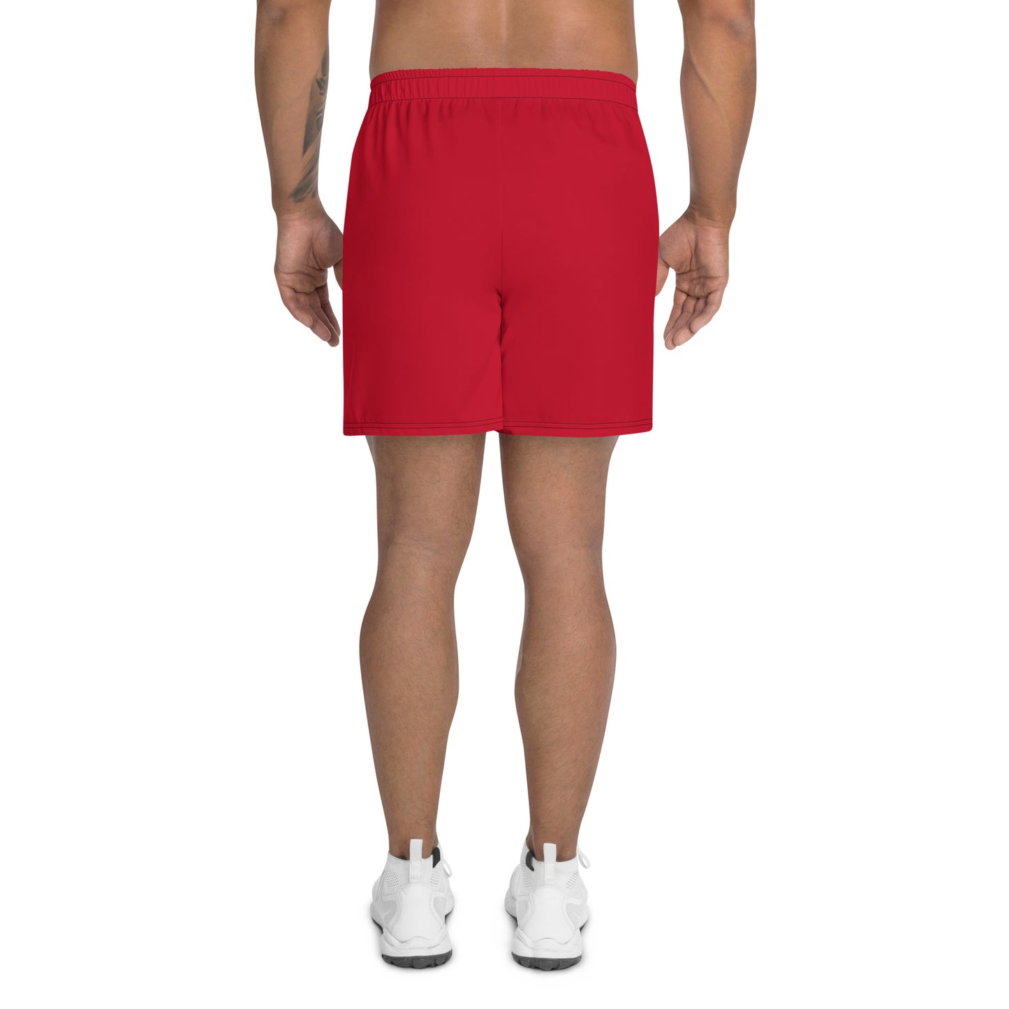 Men's PWRF Brand Red Athletic Long Shorts