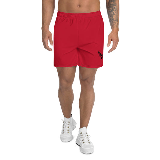 Men's PWRF Brand Red Athletic Long Shorts