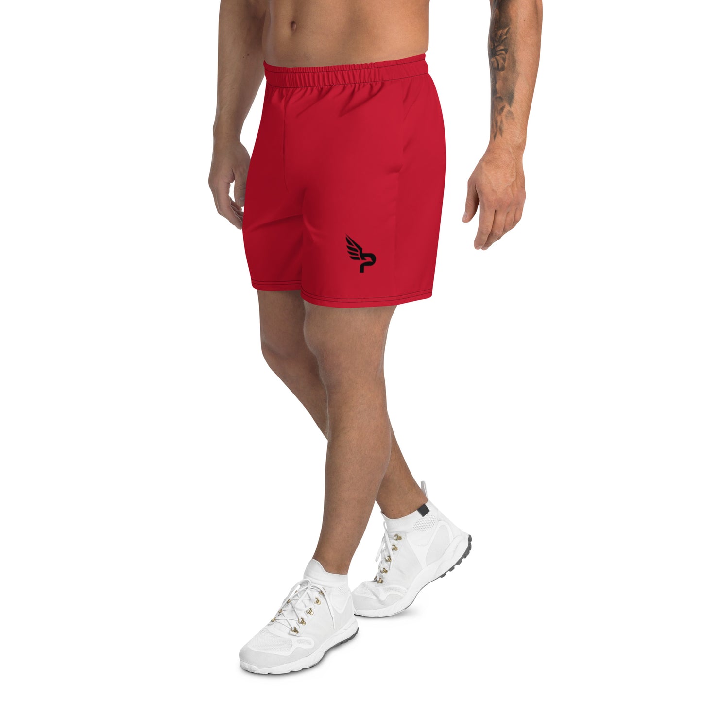 Men's PWRF Brand Red Athletic Long Shorts