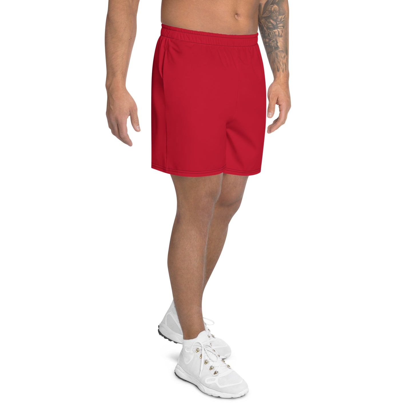 Men's PWRF Brand Red Athletic Long Shorts