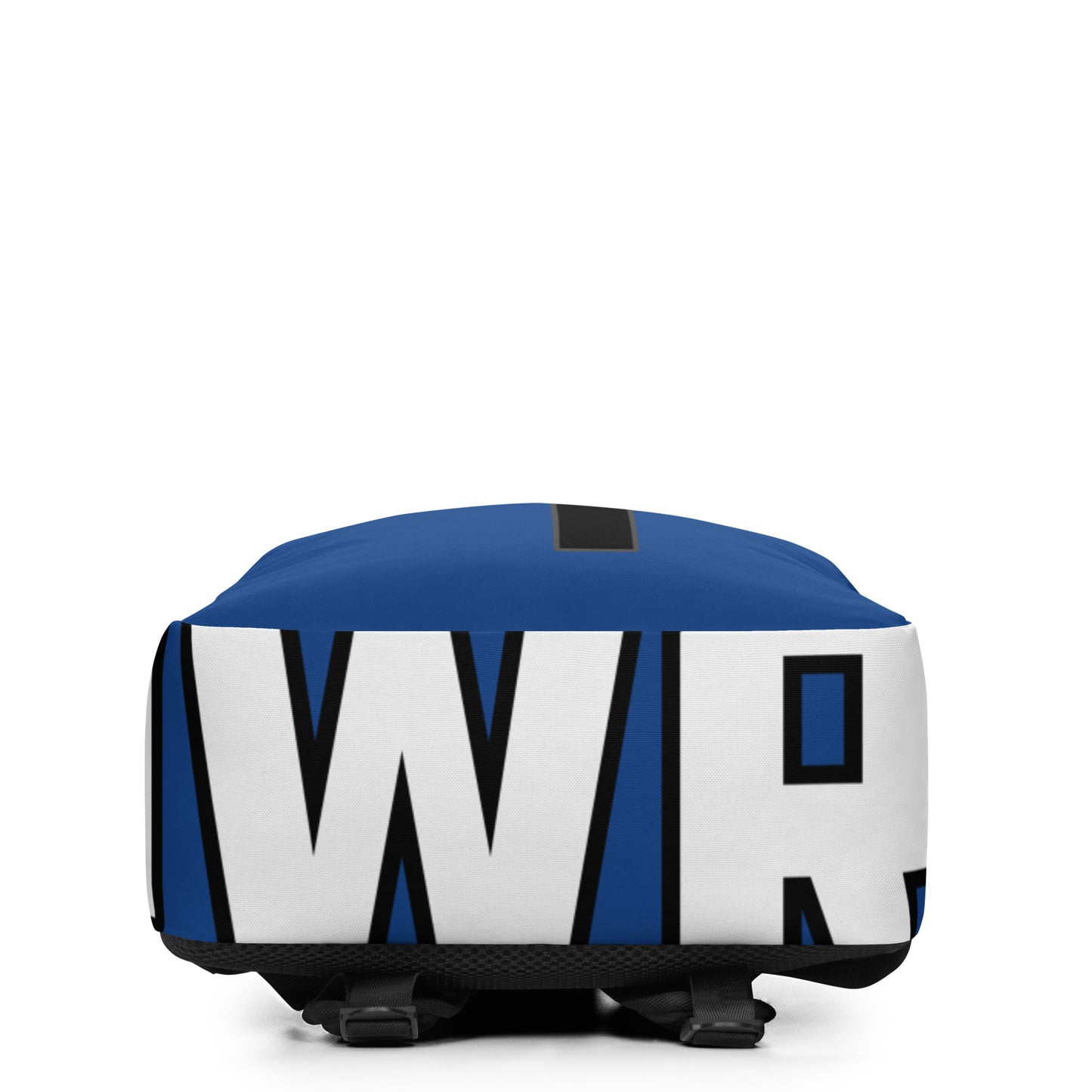 PWRF BRAND Logo Minimalist Blue Backpack