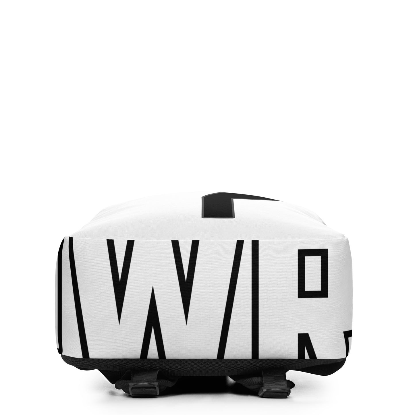 PWRF BRAND Logo Minimalist White Backpack