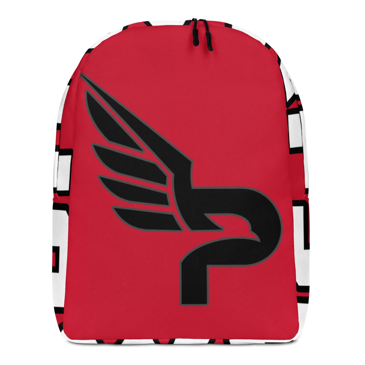 PWRF BRAND Logo Minimalist Red Backpack