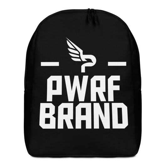 PWRF Brand Black and White Minimalist Backpack