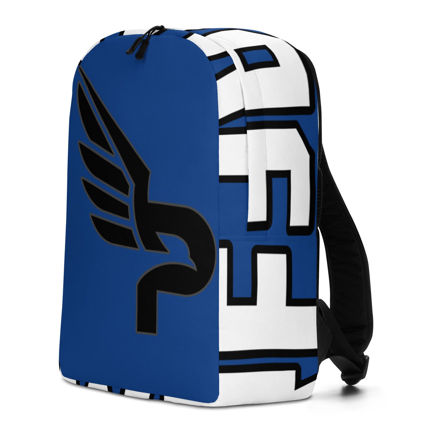 PWRF BRAND Logo Minimalist Blue Backpack