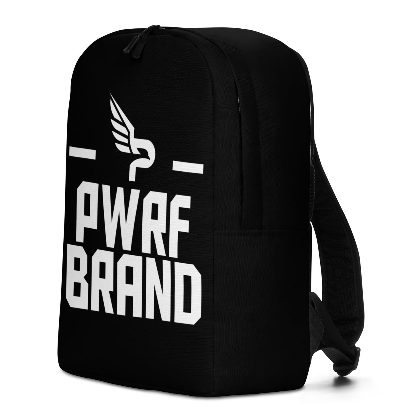 PWRF Brand Black and White Minimalist Backpack