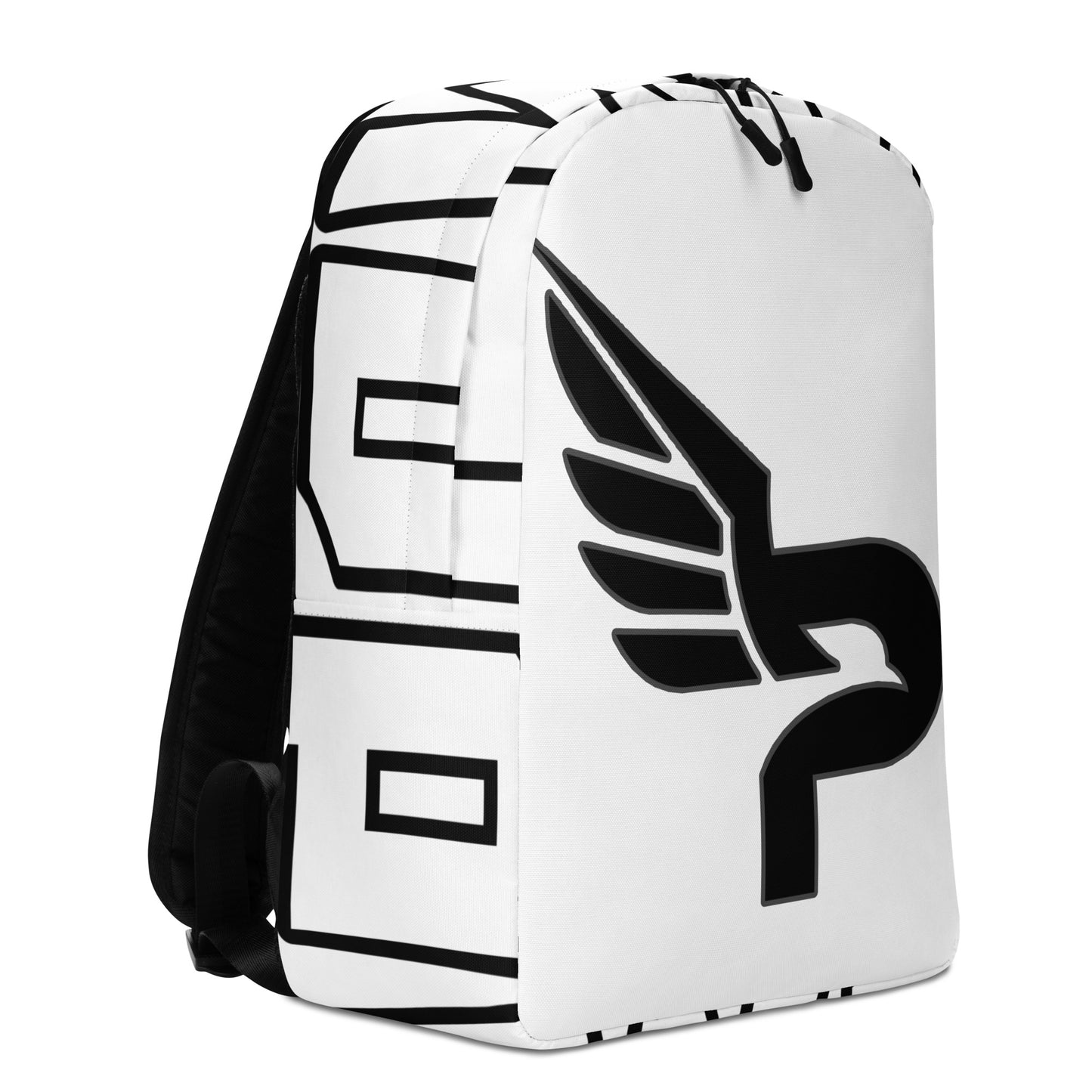 PWRF BRAND Logo Minimalist White Backpack