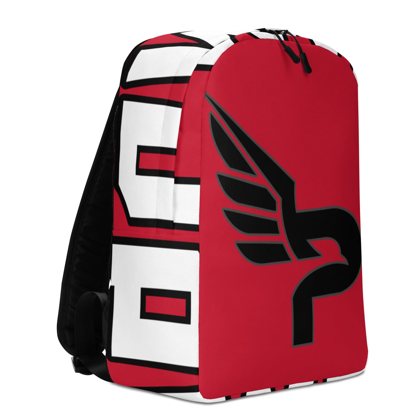 PWRF BRAND Logo Minimalist Red Backpack