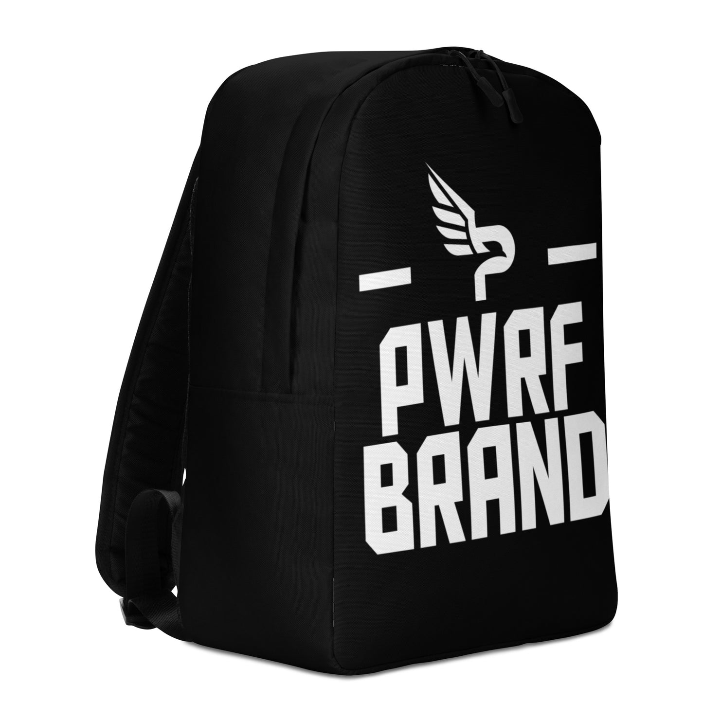 PWRF Brand Black and White Minimalist Backpack