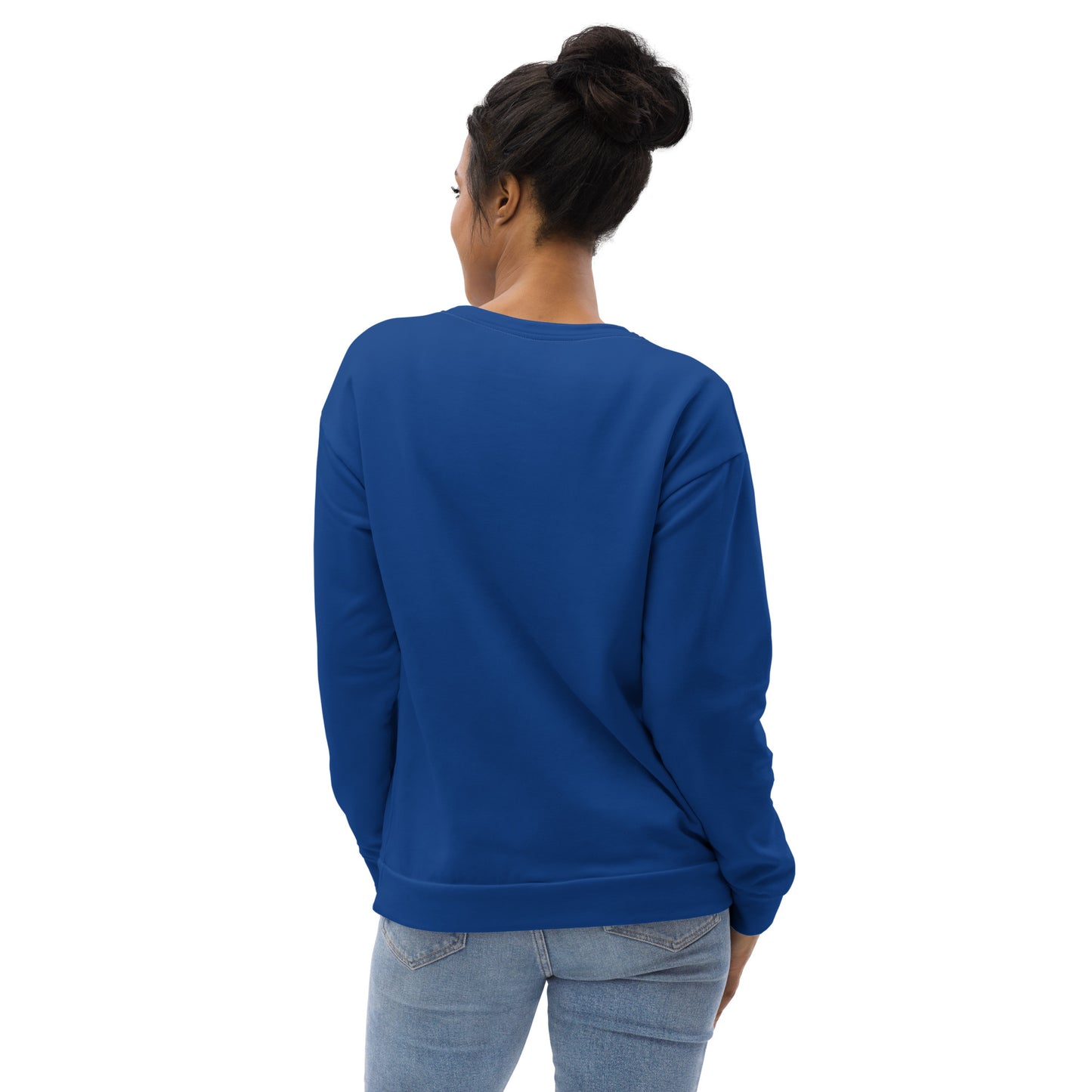 Women's PWRF Brand Large Blue Unisex Sweatshirt