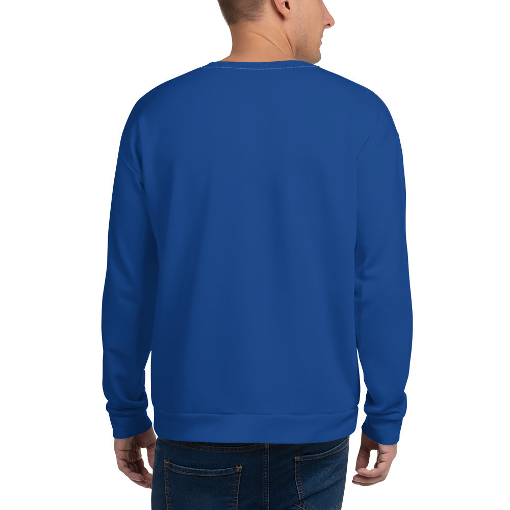 Men's PWRF Brand Large Blue Unisex Sweatshirt