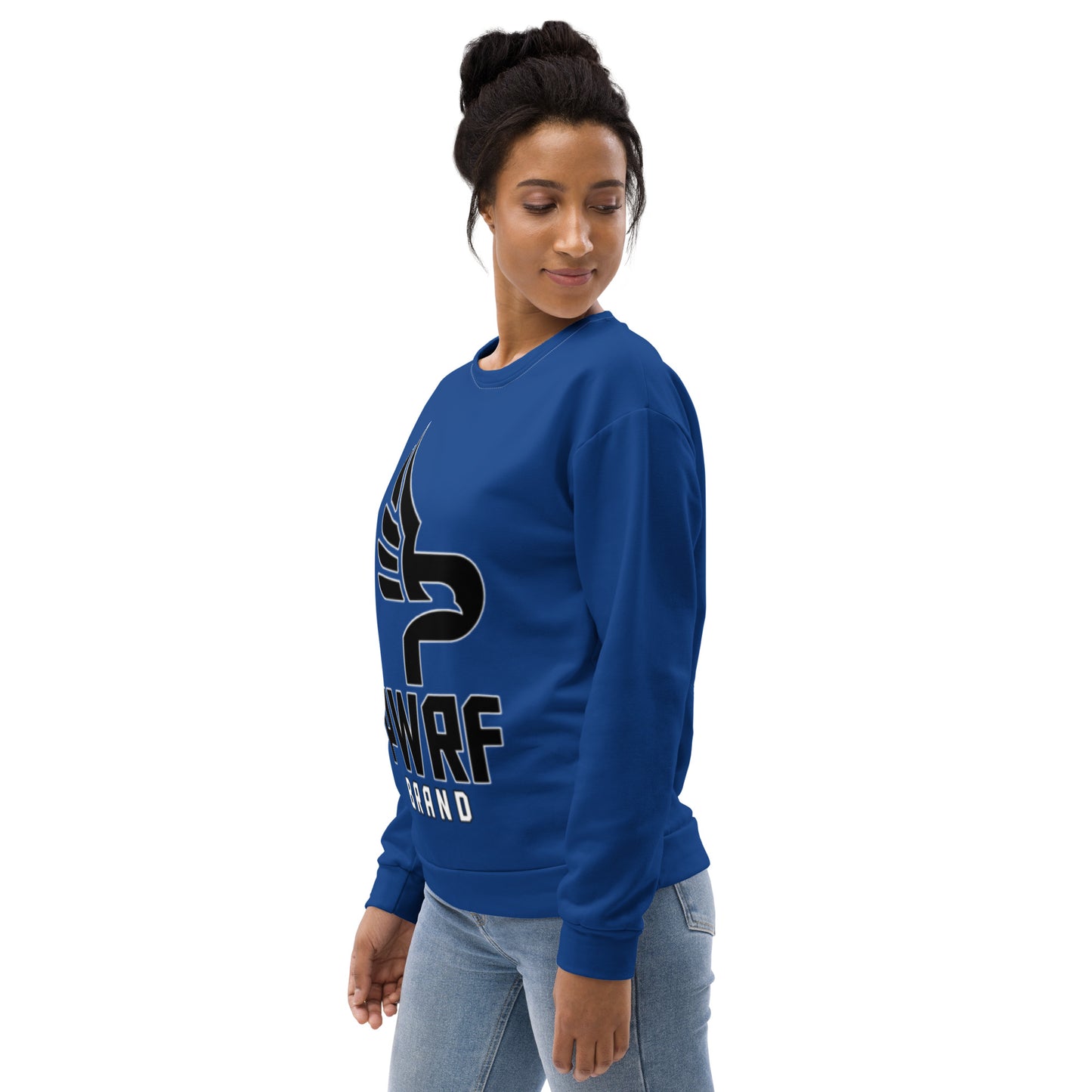 Women's PWRF Brand Large Blue Unisex Sweatshirt