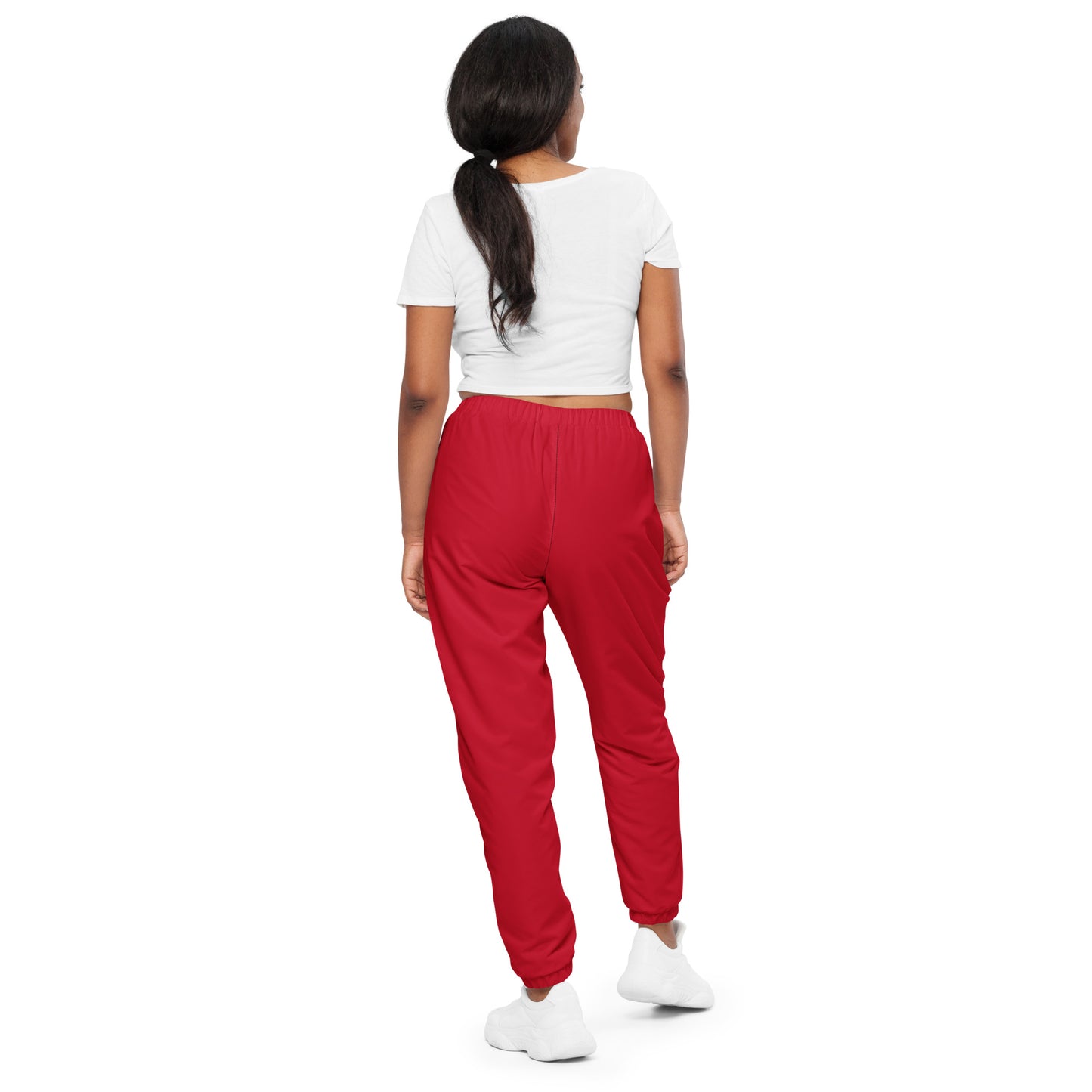 Women's Red Unisex Track Pants