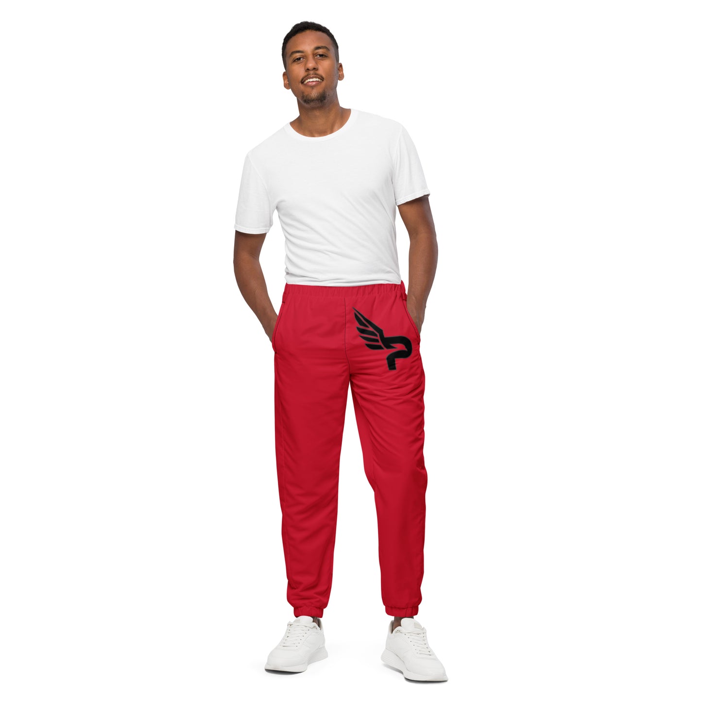 Men's Red Unisex Track Pants