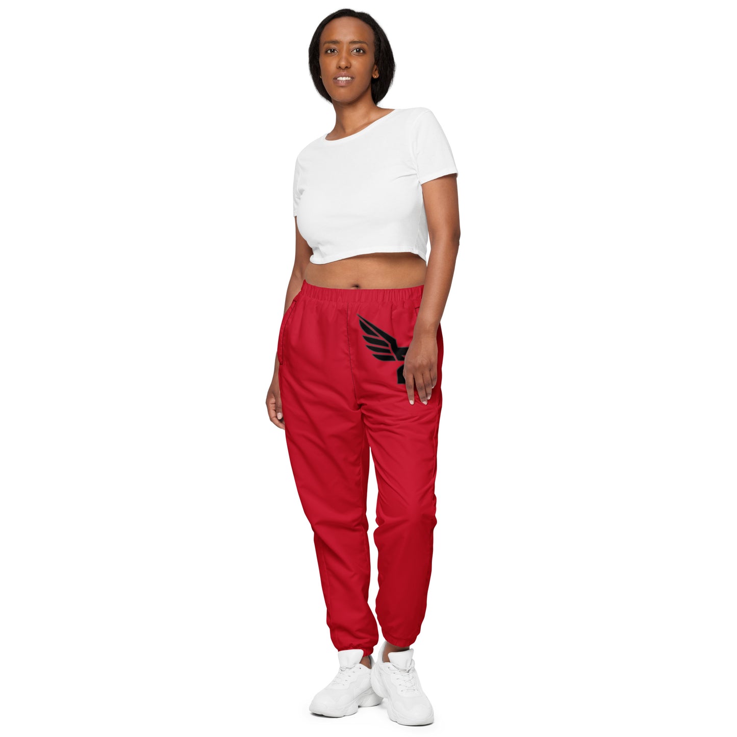 Women's Red Unisex Track Pants