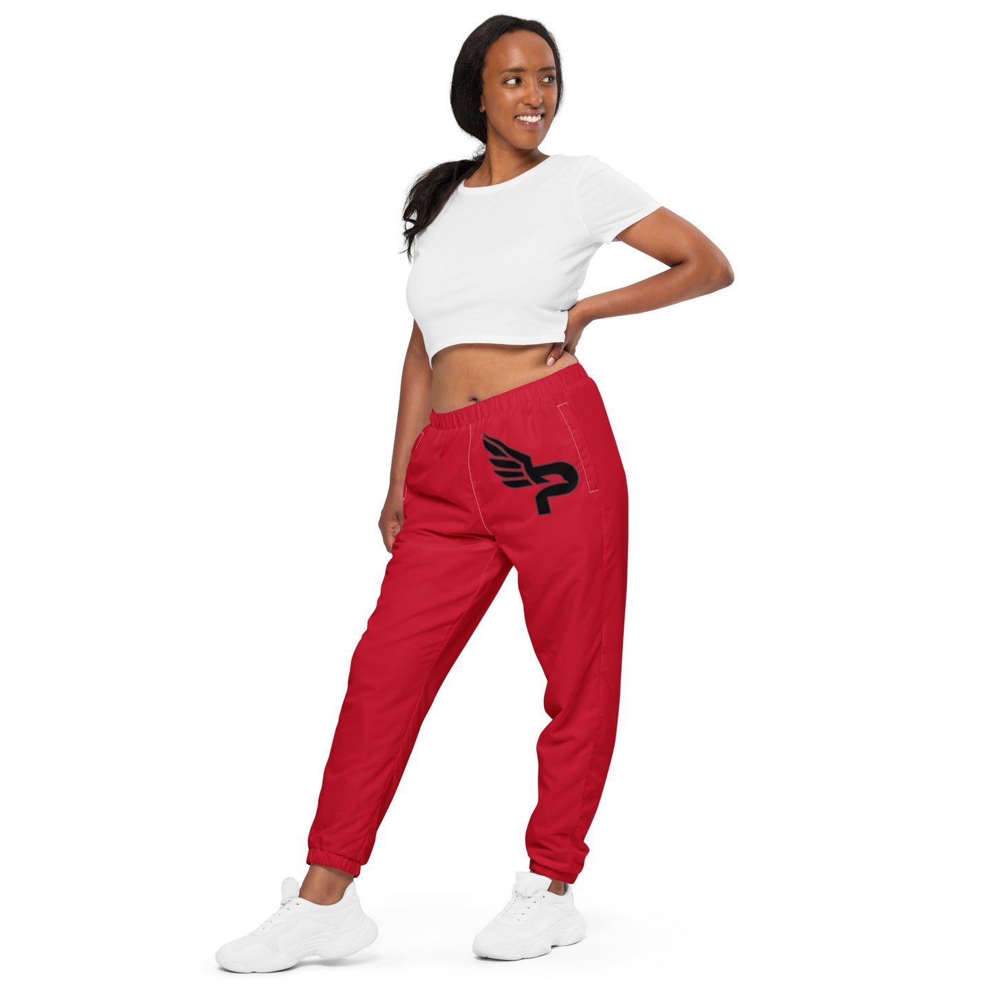 Women's Red Unisex Track Pants