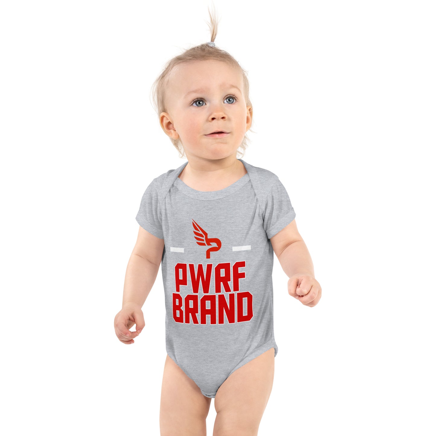 PWRF Brand Red Logo Infant Bodysuit