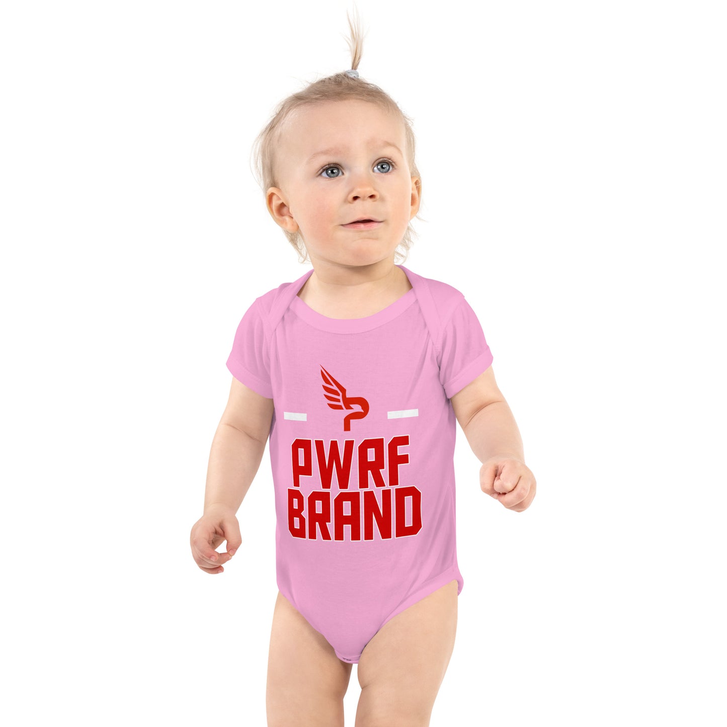 PWRF Brand Red Logo Infant Bodysuit