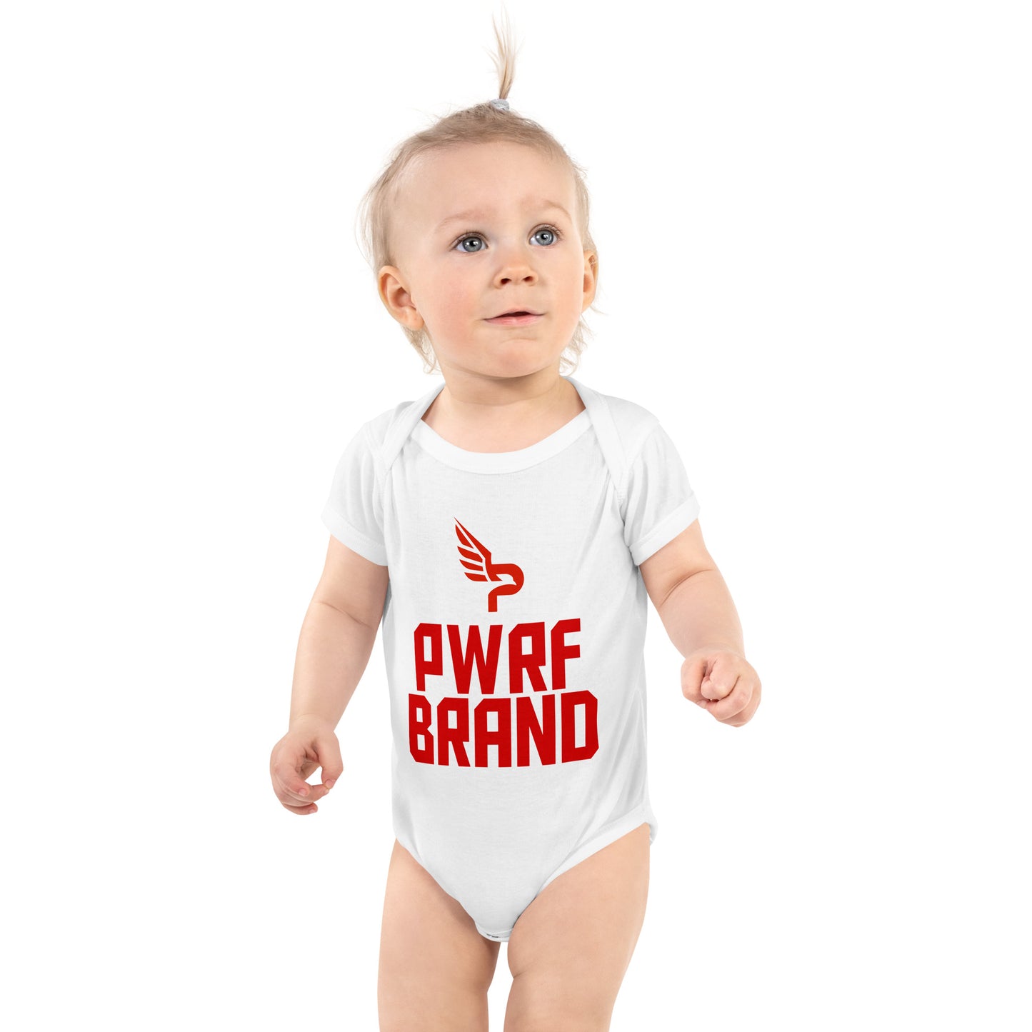 PWRF Brand Red Logo Infant Bodysuit