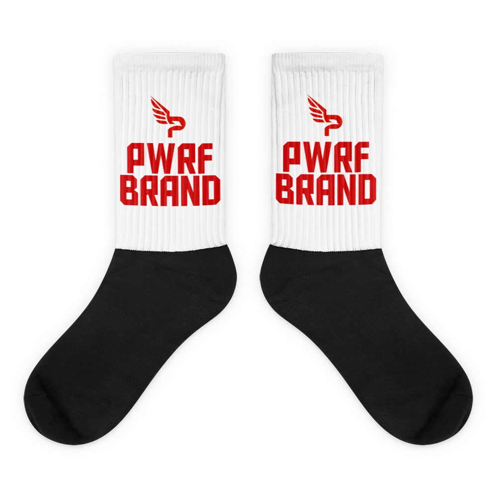 PWRF Brand Red Design Socks