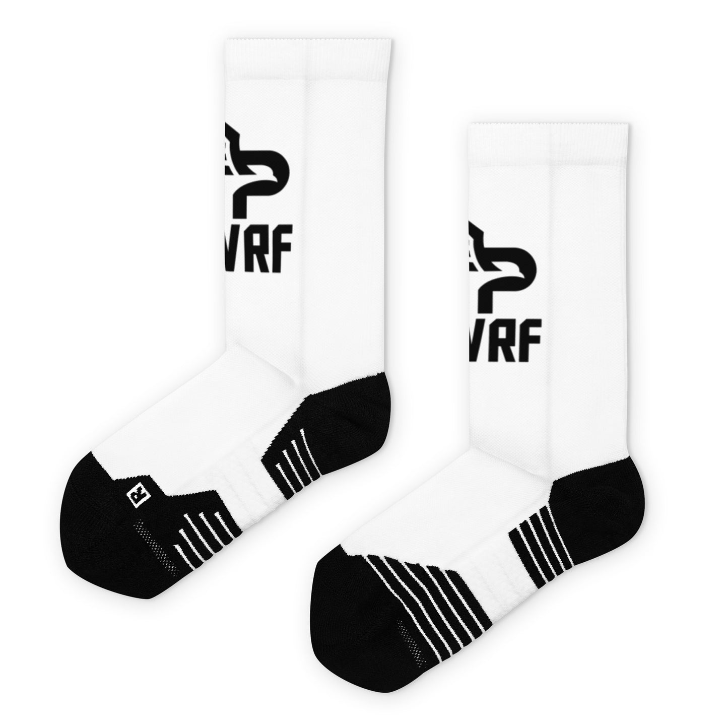 PWRF Brand Black & White Crew Socks