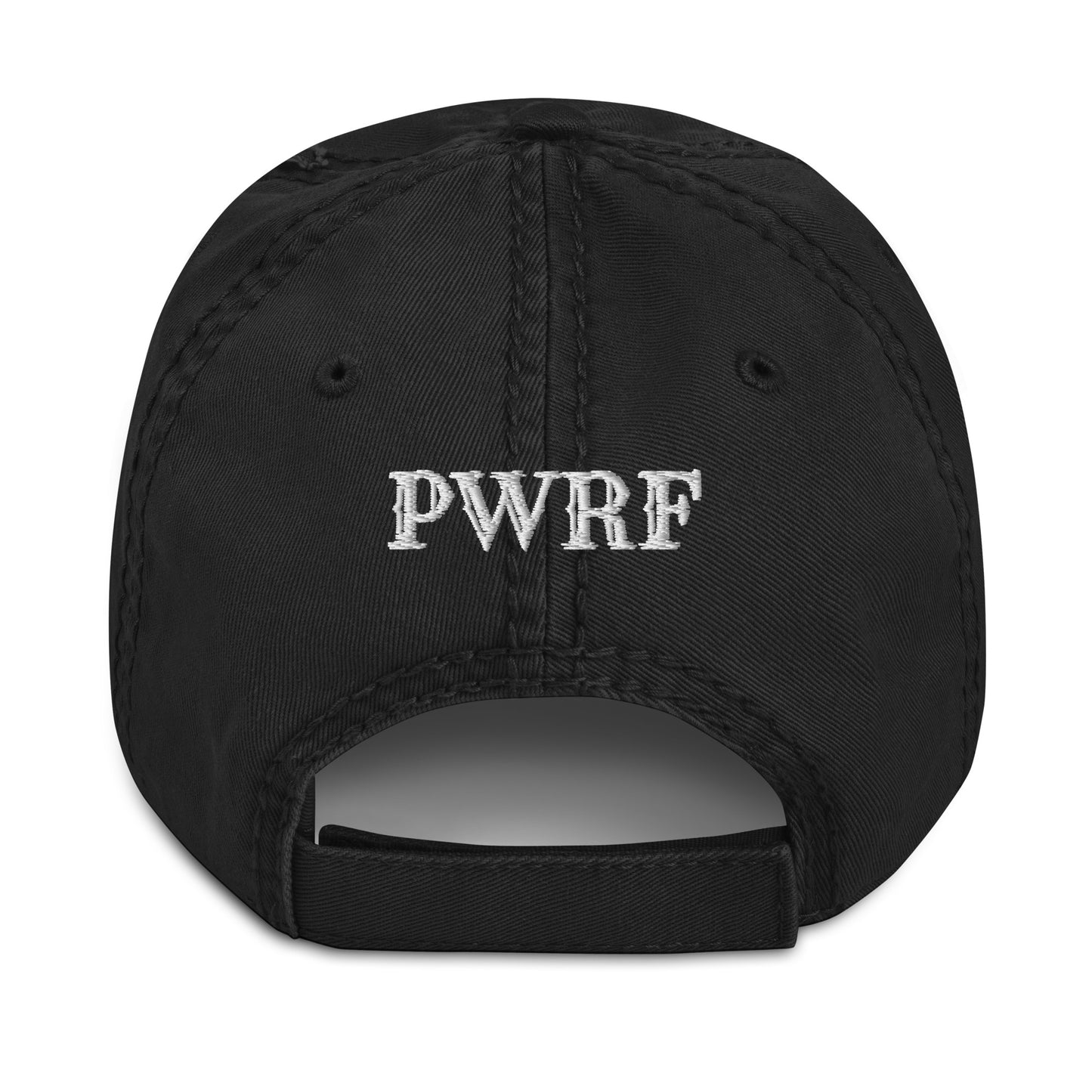 PWRF Brand Logo Distressed Dad Hat