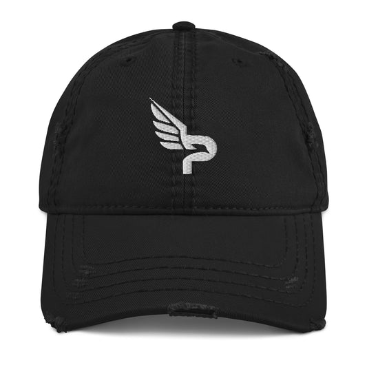 PWRF Brand Logo Distressed Dad Hat