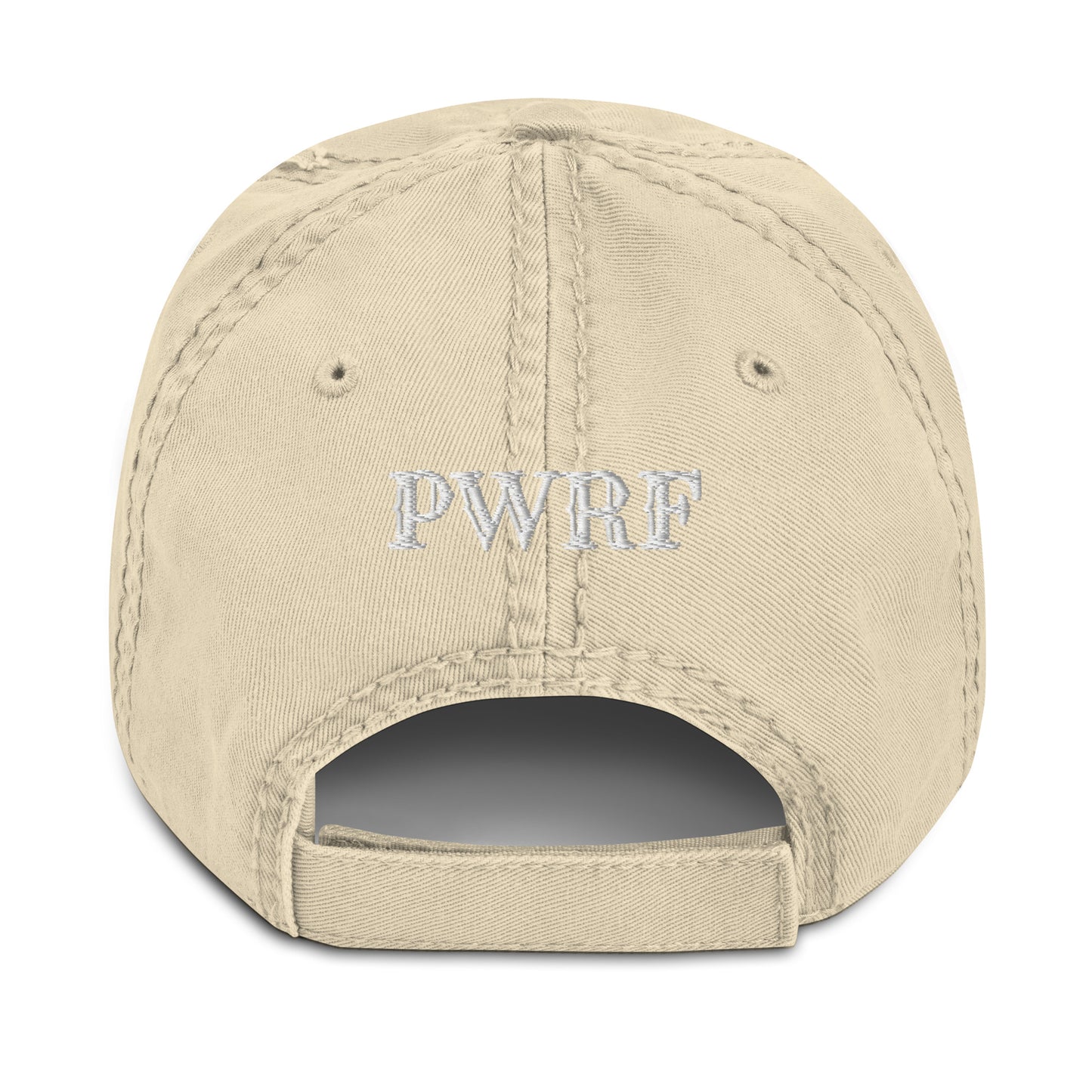 PWRF Brand Logo Distressed Dad Hat