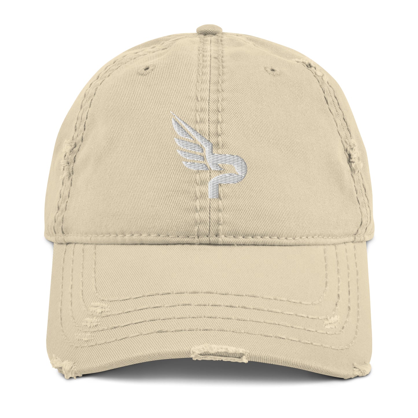 PWRF Brand Logo Distressed Dad Hat