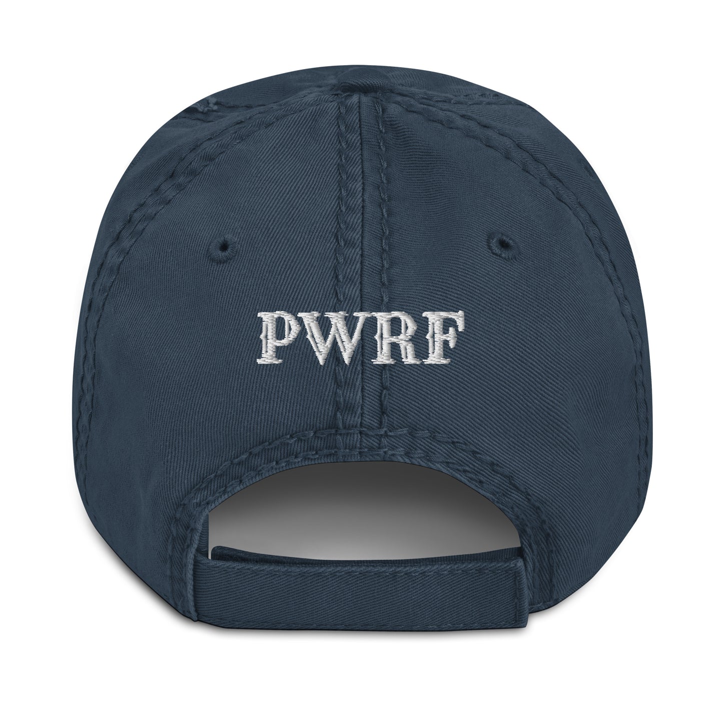 PWRF Brand Logo Distressed Dad Hat