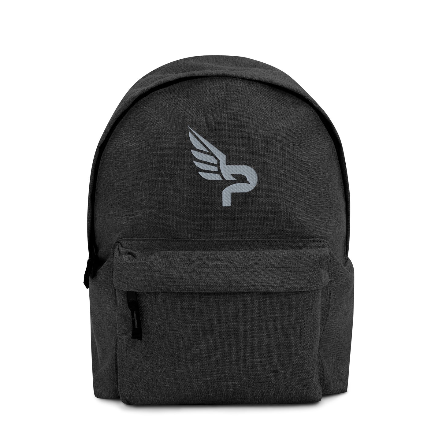 PWRF BRAND Logo Grey Embroidered Backpack