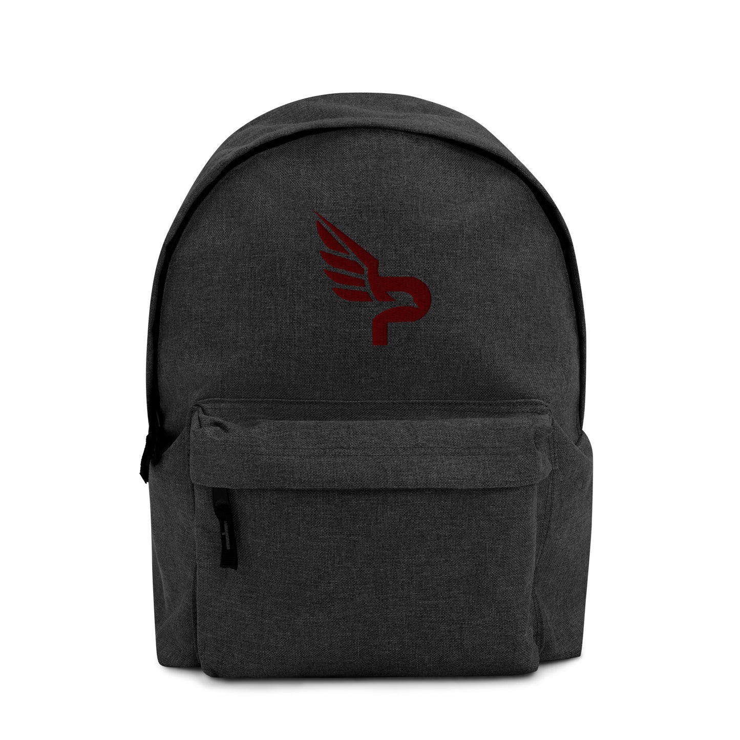 PWRF BRAND Logo Maroon Embroidered Backpack