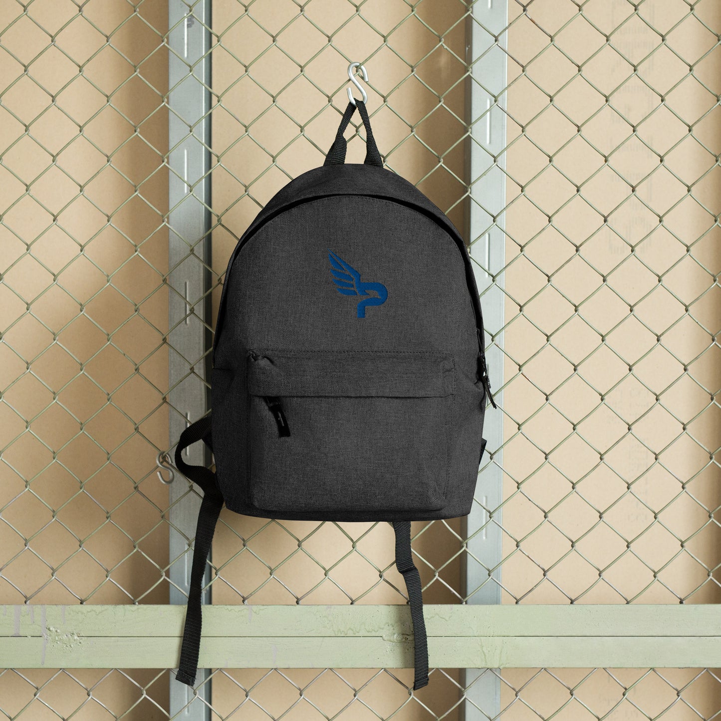 PWRF BRAND Logo Royal Embroidered Backpack