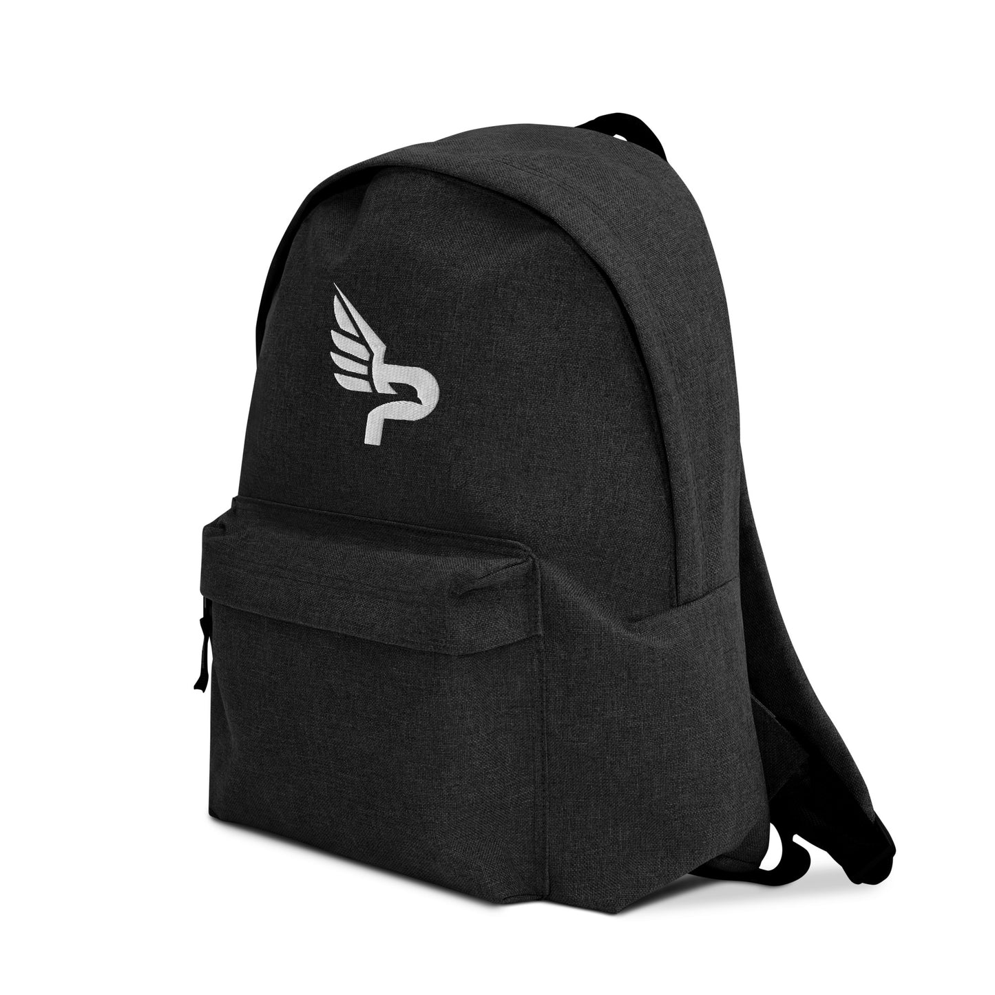 PWRF BRAND Logo White Embroidered Backpack