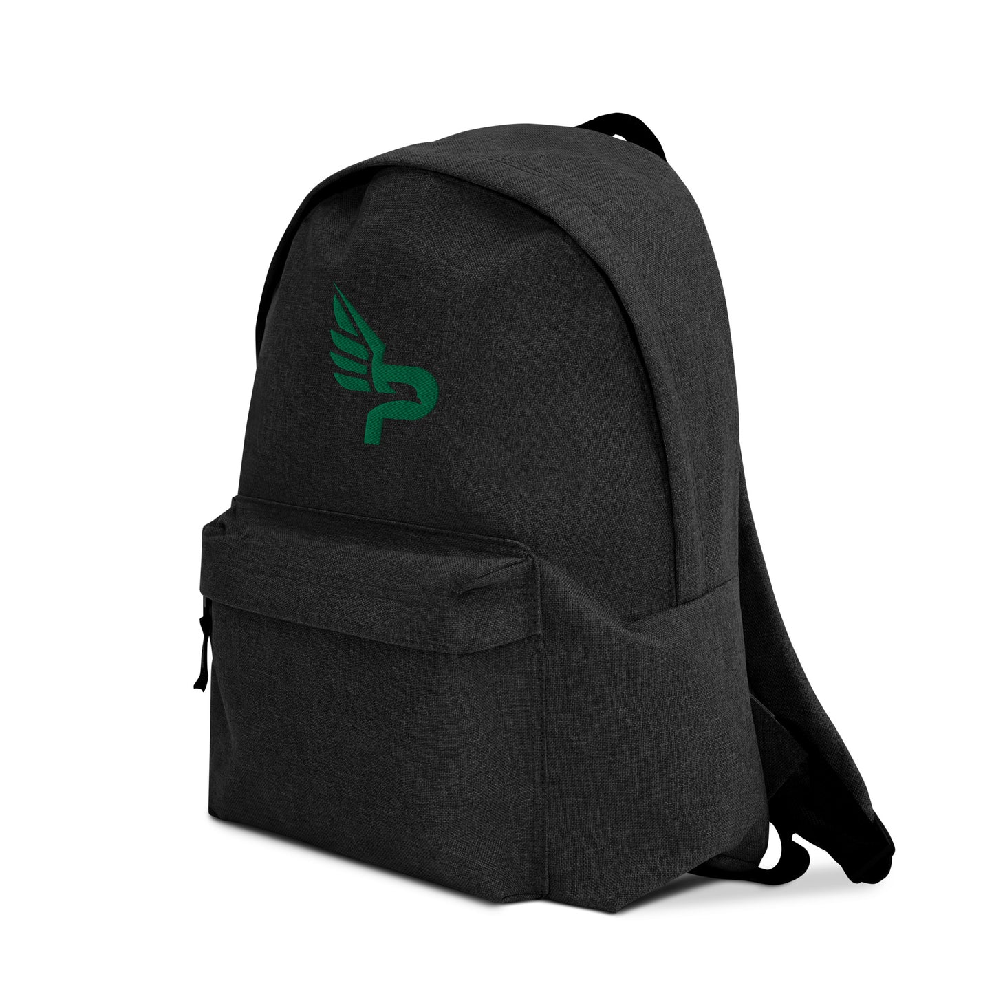 PWRF BRAND Logo Kelly Green Embroidered Backpack