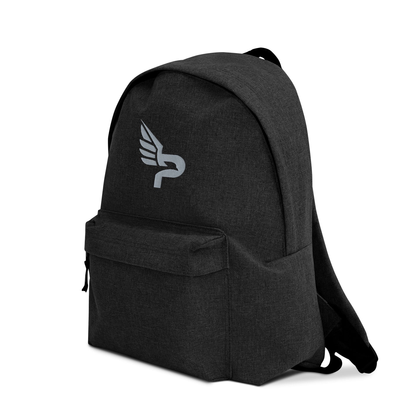 PWRF BRAND Logo Grey Embroidered Backpack